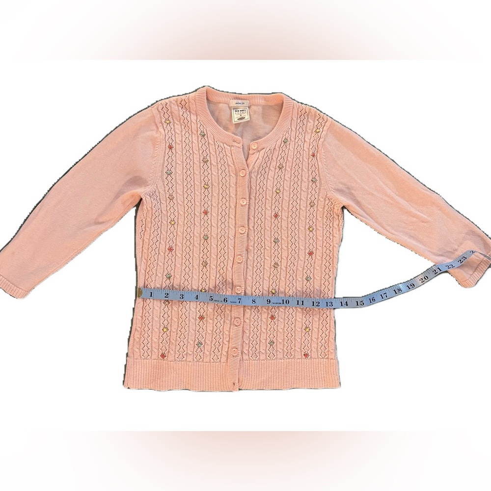 Baby Pink Old Navy Embroidered Cardigan
